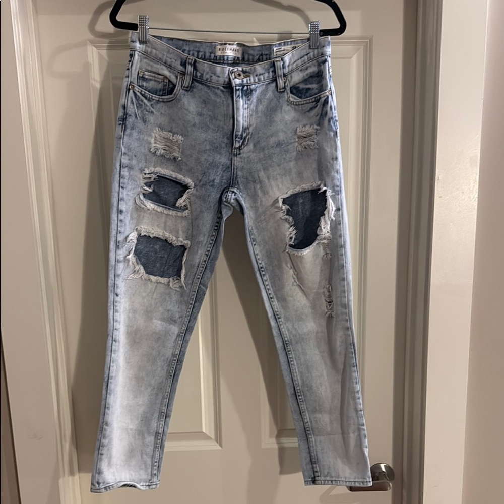 BULLHEAD distressed Light Blue Skinny Boyfriend Jeans